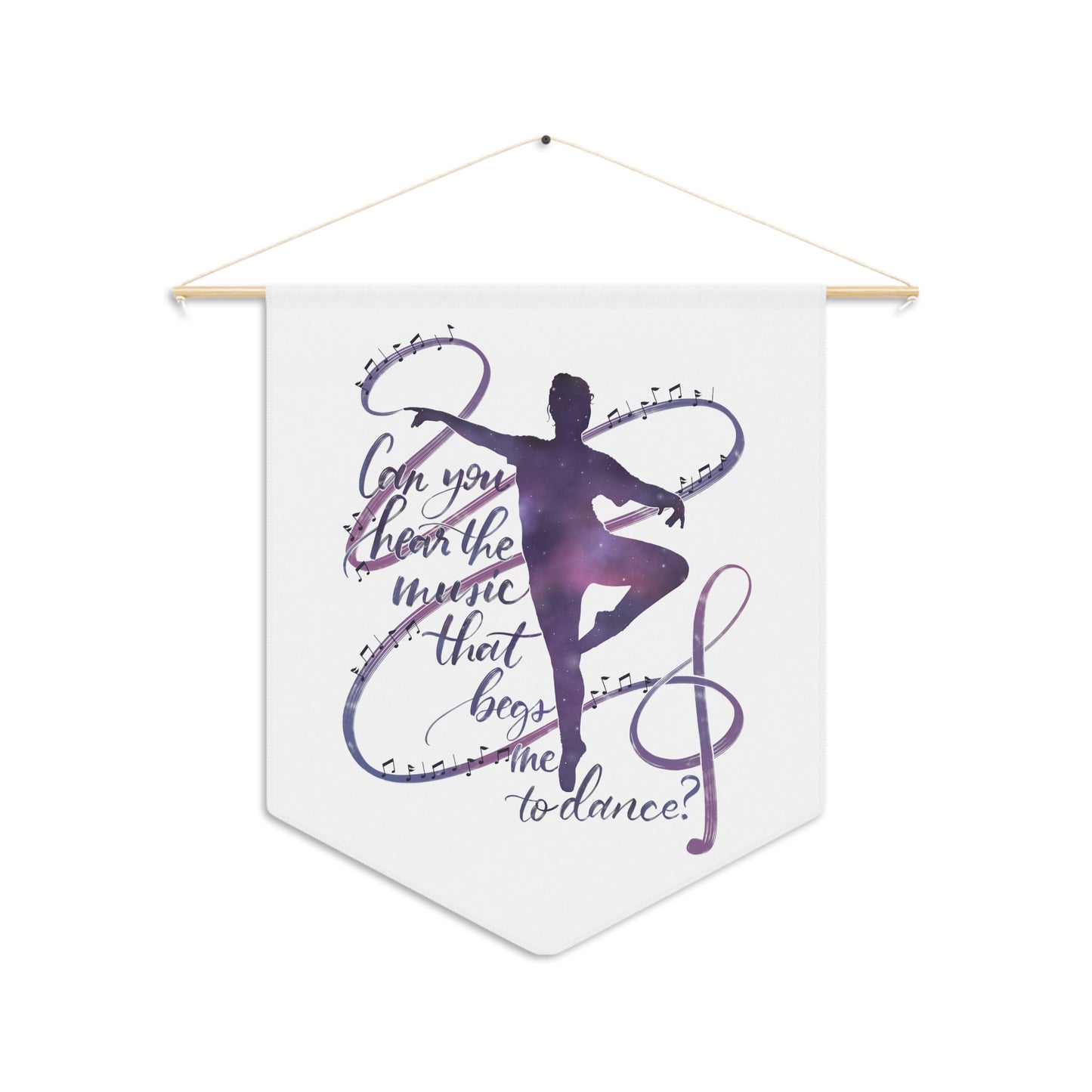 Starry Ballerina Wall hanging Pennant 18x21