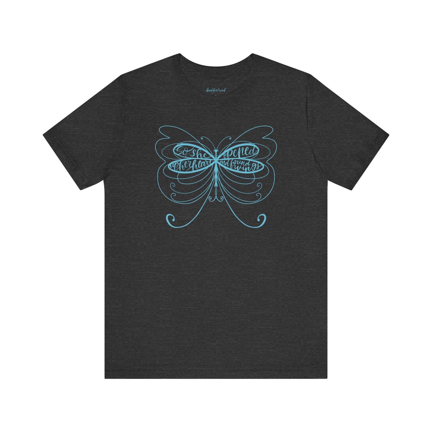 Womens Jersey Short Sleeve T Shirt Butterfly Wings Design