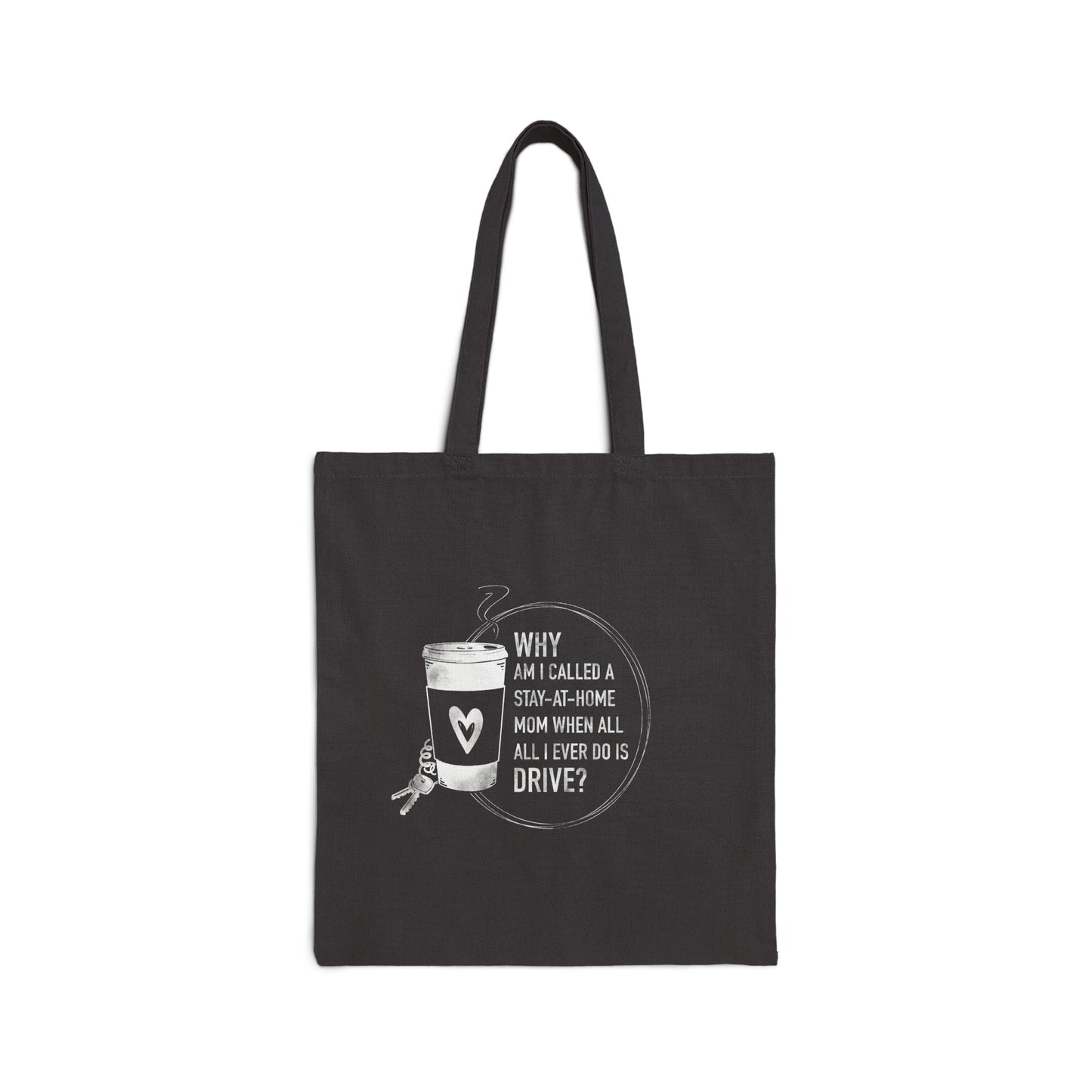 Funny Stay At Home Mom Cotton Canvas Tote Bag