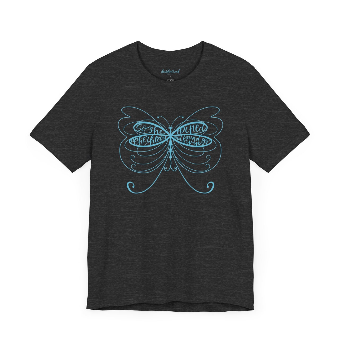 Womens Jersey Short Sleeve T Shirt Butterfly Wings Design