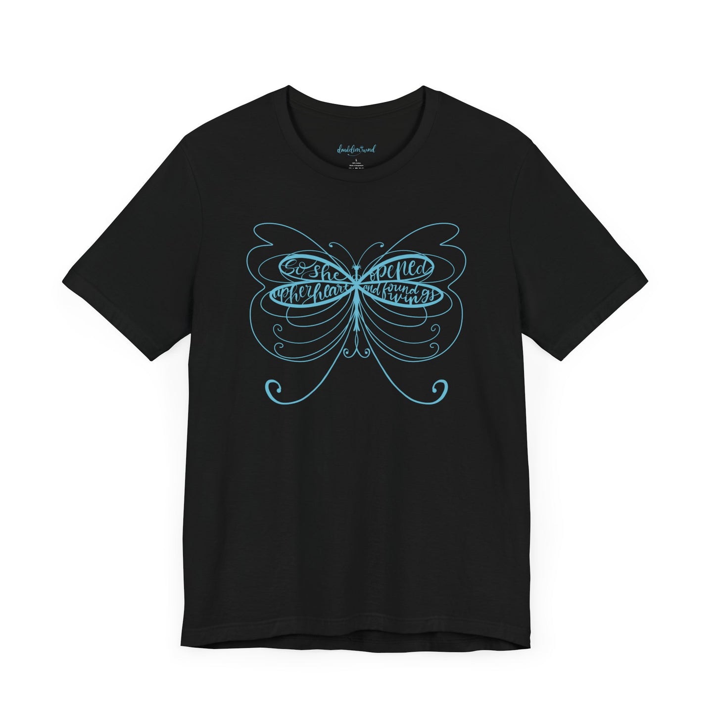 Womens Jersey Short Sleeve T Shirt Butterfly Wings Design